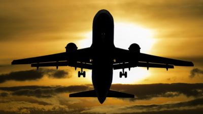 Ett flygplan.