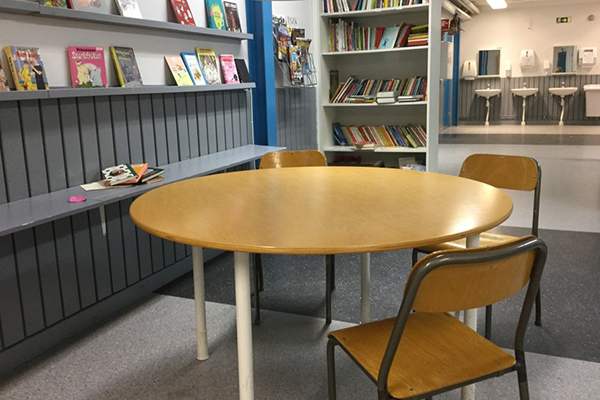 Skolbiblioteket.